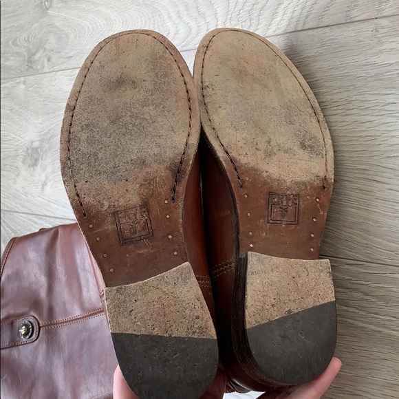 Frye Melissa Button 2 brown boots - Picture 5 of 7